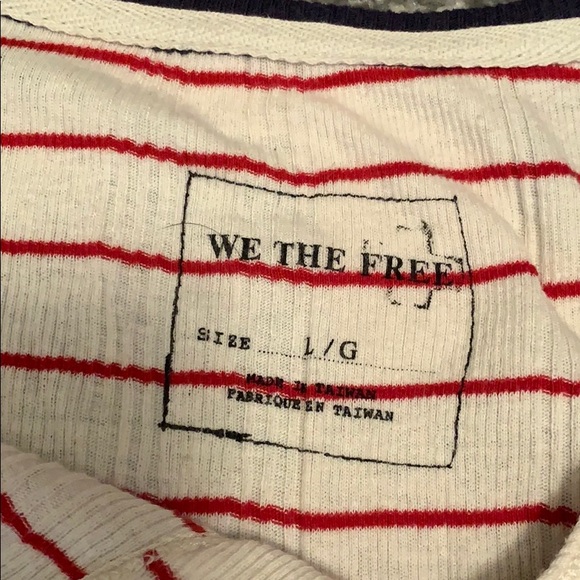 EUC Sz L Free People Free Wheelin 3/4 sleeve top - Picture 4 of 5